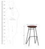 Alberto Solid Wood Bar Stool In Premium Acacia Finish