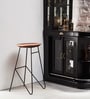 Alberto Solid Wood Bar Stool In Premium Acacia Finish