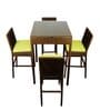 Albury Wicker Table And Chair Set In Brown Dual Tone Finish