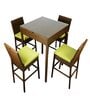 Albury Wicker Table And Chair Set In Brown Dual Tone Finish