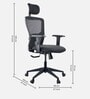 Albus Breathable Mesh Office Chair In Black Colour