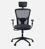 Albus Breathable Mesh Office Chair In Black Colour