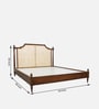 Alchemy Queen Size Bed In Teak  Finish