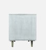 Alchemy Solid Wood Bedside Table in Off White Colour