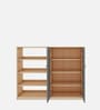 Alcott Bookshelf In Beige Teak and Grey Finish