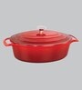 2.8 Ltr Iron Induction Compatible Oval Cooking Pot