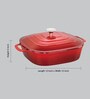 6.7 Ltr Cast Iron Non-Stick Square Cooking Pot with Lid