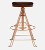 Aldan Metal Bar Stool In Copper Finish