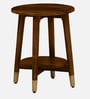 Alder Solid Wood End Table In Scratch Resistant Provincial Teak Finish
