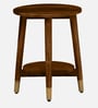 Alder Solid Wood End Table In Scratch Resistant Provincial Teak Finish