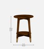 Alder Solid Wood End Table In Scratch Resistant Provincial Teak Finish