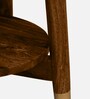 Alder Solid Wood End Table In Scratch Resistant Provincial Teak Finish