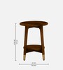 Alder Solid Wood End Table In Scratch Resistant Provincial Teak Finish