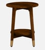 Alder Solid Wood End Table In Scratch Resistant Provincial Teak Finish