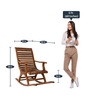 Aldin Solid Wood Rocking Chair in Teak Finish