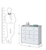 Alejandro Chest of Six Drawers in White Finish