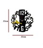 Alejandro Engineered Wood Black Wall Clock