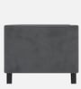 Alejandro Velvet 1 Seater Sofa In Carbon Grey Colour