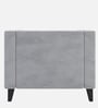 Alejandro Velvet 1 Seater Sofa In Cool Grey Colour