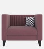 Alejandro Velvet 1 Seater Sofa In Dusky Rose Colour