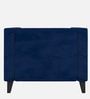 Alejandro Velvet 1 Seater Sofa In Midnight Blue Colour