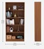Alex Book Shelf In Natural Finish with 5 Tier