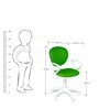 Candy Plastic Kids Study Chair in Green Colour
