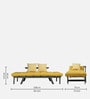 Alexa Double Futon in Ochre Colour with Mattress