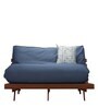 Double Futon in Blue & Brown Colour with Mattress