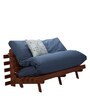 Double Futon in Blue & Brown Colour with Mattress