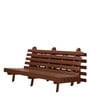 Double Futon in Blue & Brown Colour with Mattress