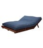 Double Futon in Blue & Brown Colour with Mattress