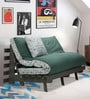 Double Futon in Green & Brown Colour with Mattress