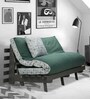 Double Futon in Green & Brown Colour with Mattress