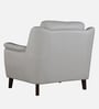 Alexa Leatherette 1 Seater Sofa In Light Grey Colour