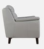 Alexa Leatherette 1 Seater Sofa In Light Grey Colour