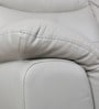 Alexa Leatherette 1 Seater Sofa In Light Grey Colour