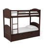 Alexander Bunk Bed with Pull Out Bed in Wenge Finish