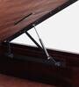 Alexander Sheesham Wood King Size Bed in Dark Walnut Finish with Hydraulic Storage