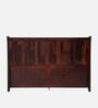 Alexander Sheesham Wood King Size Bed in Dark Walnut Finish with Hydraulic Storage