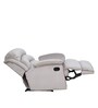 Alexandria Leatherette Manual 1 Seater Recliner in Light Grey Colour