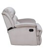 Alexandria Leatherette Manual 1 Seater Recliner in Light Grey Colour