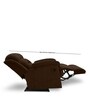 Alexandria Fabric Manual 1 Seater Recliner in Brown Colour