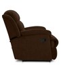 Alexandria Fabric Manual 1 Seater Recliner in Brown Colour
