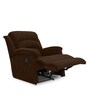 Alexandria Fabric Manual 1 Seater Recliner in Brown Colour
