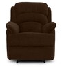 Alexandria Fabric Manual 1 Seater Recliner in Brown Colour