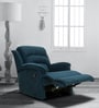 Alexandria Fabric 1 Seater Manual Recliner in Teal Colour