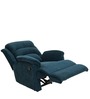 Alexandria Fabric 1 Seater Manual Recliner in Teal Colour