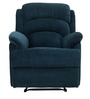 Alexandria Fabric 1 Seater Manual Recliner in Teal Colour