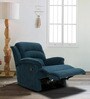 Alexandria Fabric 1 Seater Manual Recliner in Teal Colour